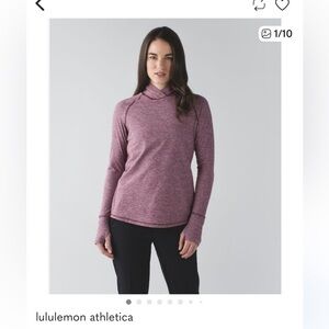 Lululemon warm your core long sleeve mock neck top. RARE!  Size 8. EUC
